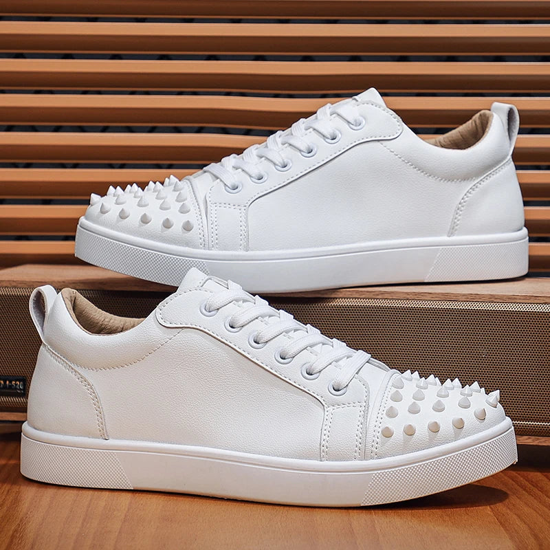 Comfortable Breathable Studded Sneakers for Men Women Casual Sports Shoes Fashion Lightweight Walking Shoes
