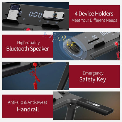 1.3HP Electric Folding Treadmill with 12 Programs