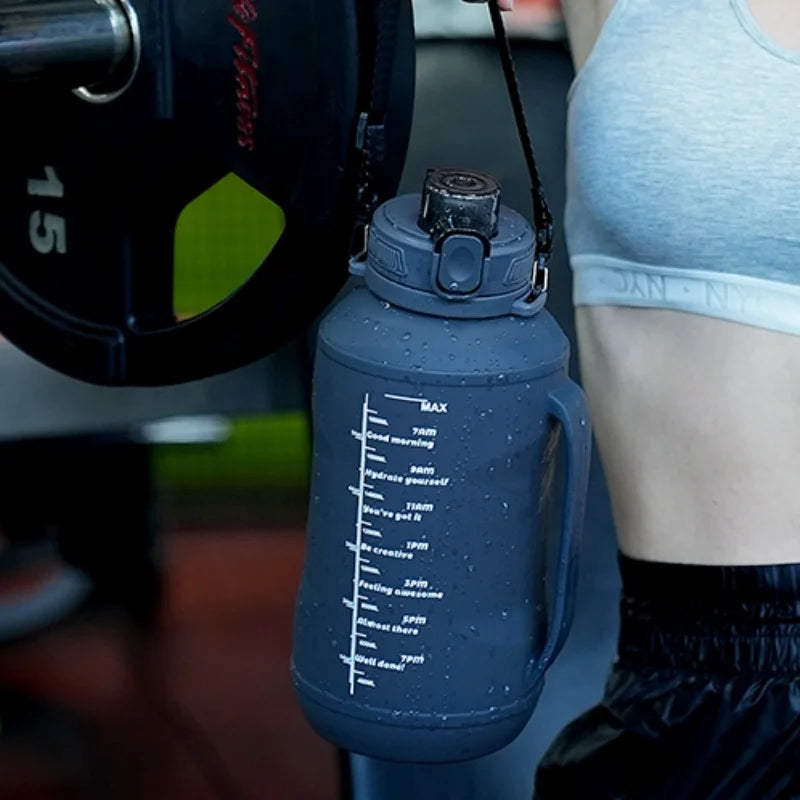 2L Portable Silicone Water Bottle With Handle Foldable Water Cup for Outdoor Sports Travel Fitness Leakproof BPA-Free Water Bott