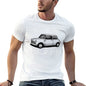 Copia de My drawing of the first utility vehicle to win the Monte Carlo Rally T-Shirt tops plus size tops men t shirts
