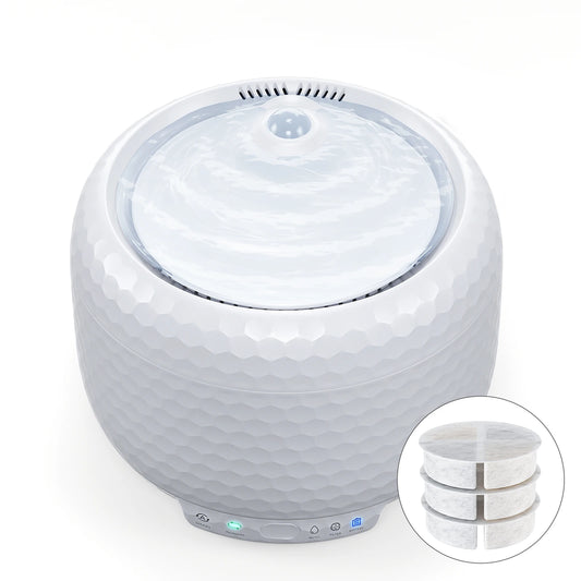 Smart 1.8L Pet Water Dispenser for Cats and Dogs Portable Automatic Loop Filtering Cat Water Fountain with Constant Temperature