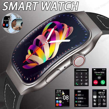 New Bluetooth Call Smart Watch Men 2.01” HD Curved Screen Sports Watches ECG+PPG Health Monitor Smartwatch For Android IOS 2025