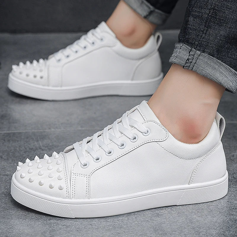 Comfortable Breathable Studded Sneakers for Men Women Casual Sports Shoes Fashion Lightweight Walking Shoes
