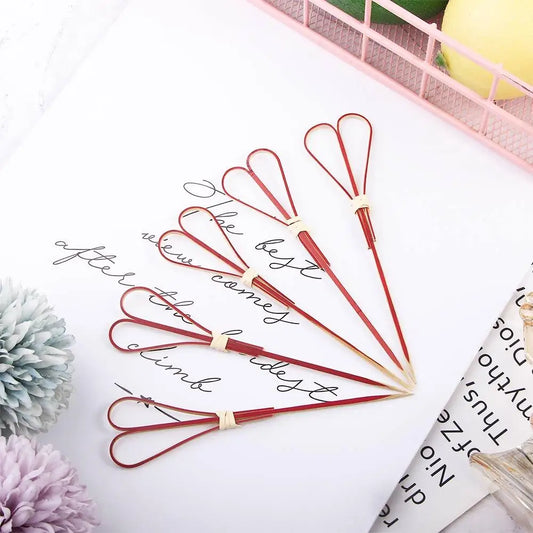 Appetizers Cocktail Eco-friendly Cocktail Decorative Disposable Sticks Skewer Toothpick Picks