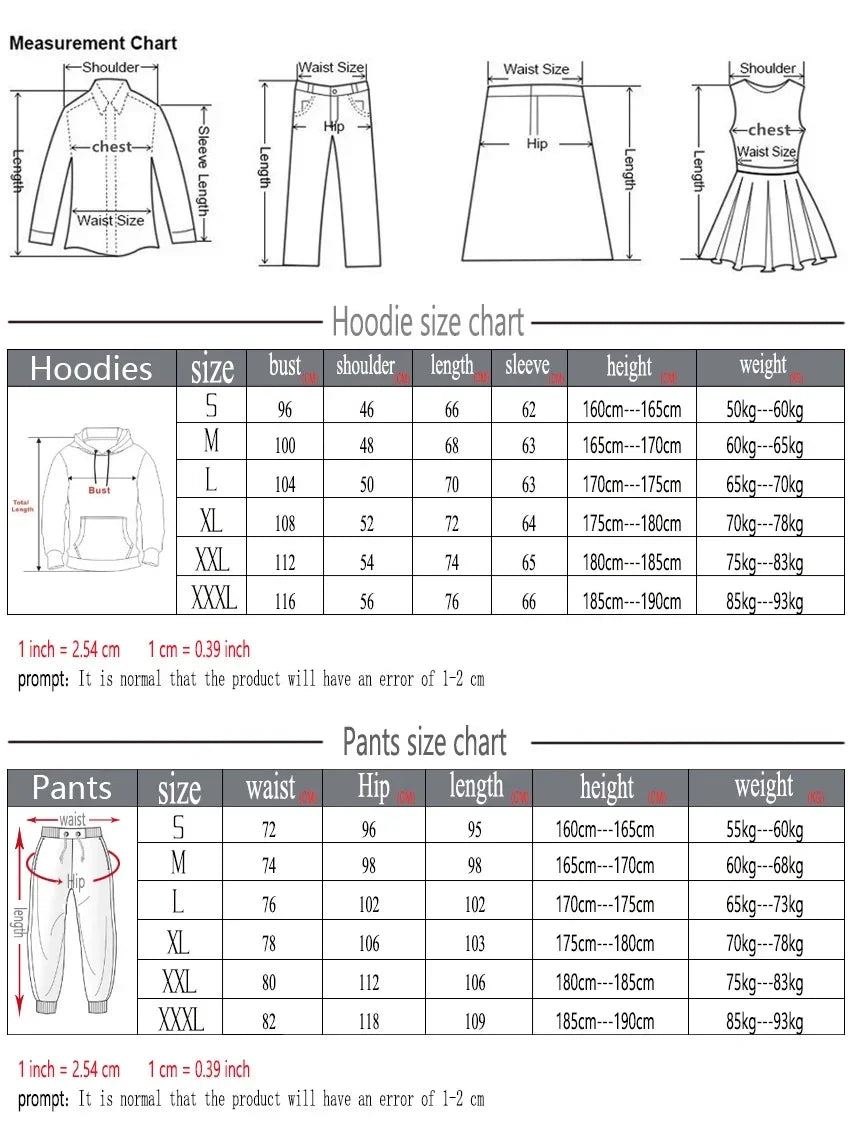 .A casual sports outfit consisting of a long-sleeved hooded t-shirt and elastic-waist pants.