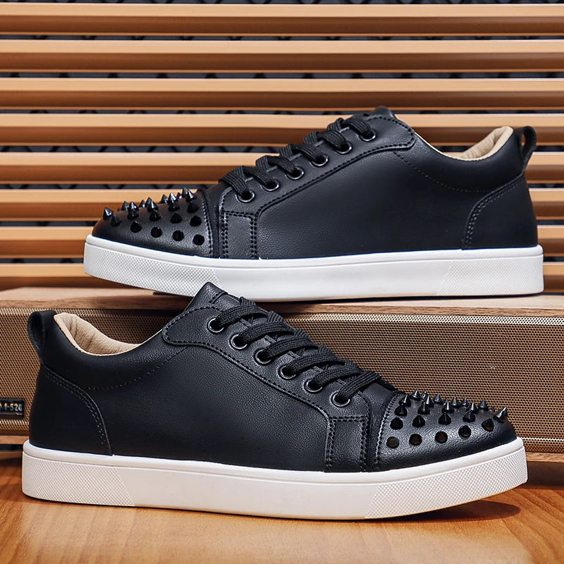 Comfortable Breathable Studded Sneakers for Men Women Casual Sports Shoes Fashion Lightweight Walking Shoes