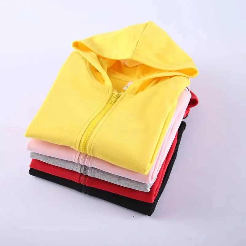 Children's Hoodies ZipperStyle Sweatshirt Fashion Idol star Charming Coat Boys Girls 3-12Yrs Cardigan Sports Casual Clothes Gift