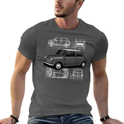 Copia de My drawing of the first utility vehicle to win the Monte Carlo Rally T-Shirt tops plus size tops men t shirts