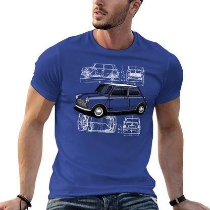 Copia de My drawing of the first utility vehicle to win the Monte Carlo Rally T-Shirt tops plus size tops men t shirts