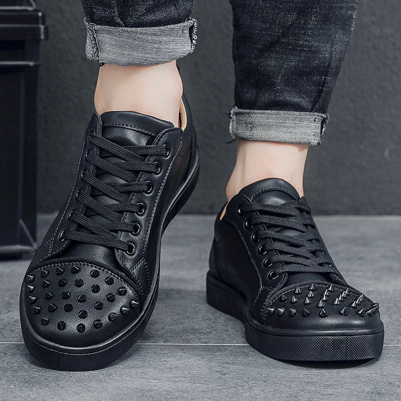 Comfortable Breathable Studded Sneakers for Men Women Casual Sports Shoes Fashion Lightweight Walking Shoes