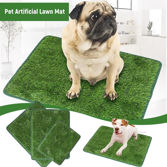 1pcs Pet Artificial Lawn Mat For Training Puppy Pee Indoor Outdoor Leak Proof Easy Clean Washable Non Slip Dogs Toilet Tray Tool