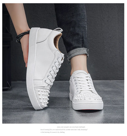 Comfortable Breathable Studded Sneakers for Men Women Casual Sports Shoes Fashion Lightweight Walking Shoes
