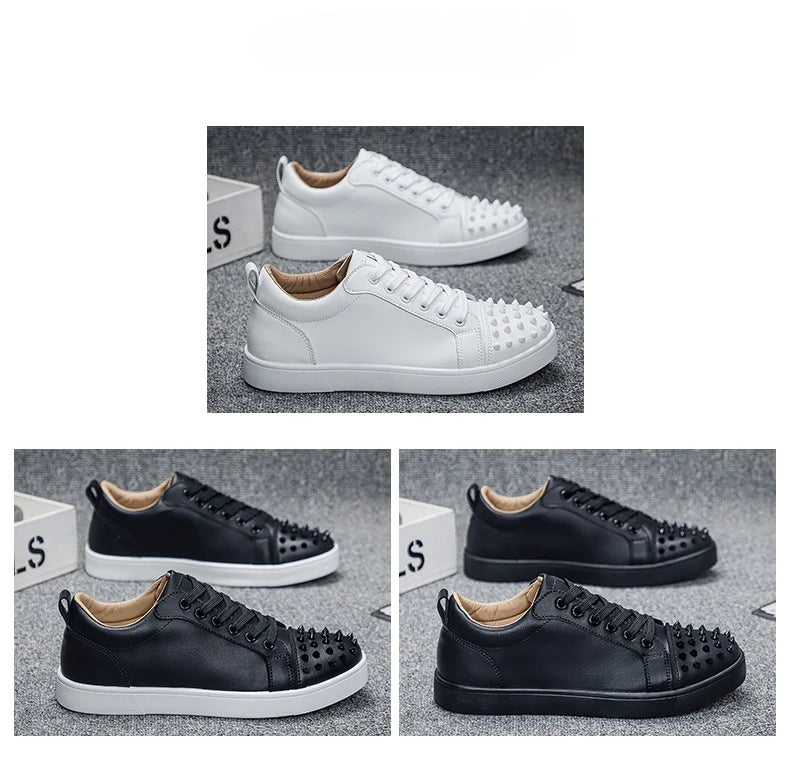 Comfortable Breathable Studded Sneakers for Men Women Casual Sports Shoes Fashion Lightweight Walking Shoes