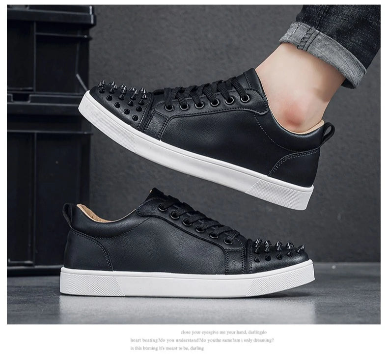 Comfortable Breathable Studded Sneakers for Men Women Casual Sports Shoes Fashion Lightweight Walking Shoes