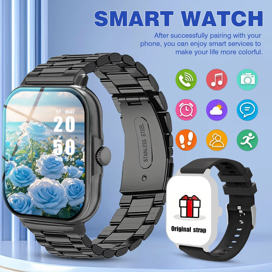 Smart watch with multiple sports modes, can make and receive calls, message reminders