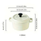 Ceramic covered bowl, mini double ear bowl, 6.5oz-200ml yogurt, steamed egg, and Shufulei small bowl