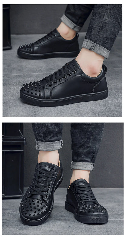 Comfortable Breathable Studded Sneakers for Men Women Casual Sports Shoes Fashion Lightweight Walking Shoes