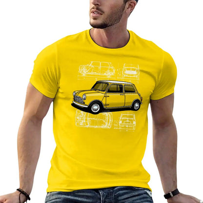 Copia de My drawing of the first utility vehicle to win the Monte Carlo Rally T-Shirt tops plus size tops men t shirts