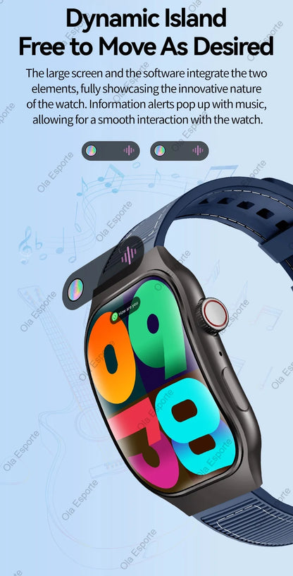 New Bluetooth Call Smart Watch Men 2.01” HD Curved Screen Sports Watches ECG+PPG Health Monitor Smartwatch For Android IOS 2025