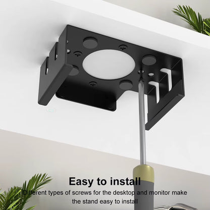 Under Desk Mount Metal Mount Holder Bracket under Desk Stand Accessories for Mac Mini M4/M4 Pro 2024